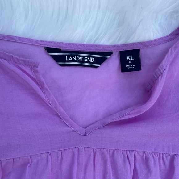 Swimsuit Cover Up Shirt- Girls- LANDS' END- Size XL (16) - Picture 3 of 7